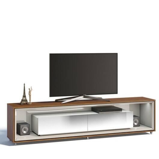 Rack Para TV 65 Polegadas Ópera com Espelho 2.2 Imcal Off White/Freijó