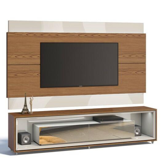 Rack Opera Espelho com Painel Para TV Classic 2.2 Imcal Freijo/Off White