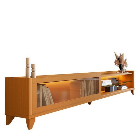 Rack Moderno Com LED 180cm Para TV 75¨ Vellaro 1.8 EDN Cedro