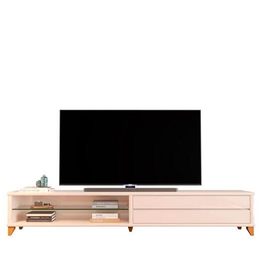 Rack Moderno Sala 260cm Para TV 85¨ Vigo 2.6 EDN Off White