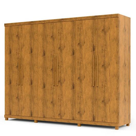 Guarda Roupa Casal 6 Portas 4 Gavetas 273cm x 240cm Absolut Gelius Madeirado