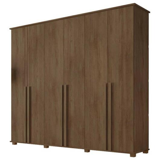 Guarda Roupa Casal 6 Portas 263cm Com Pés Amsterdã RV Móveis Freijo