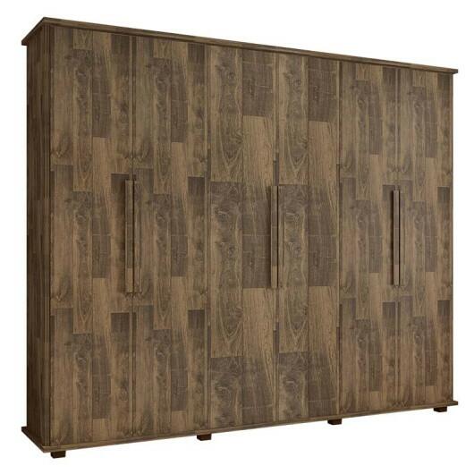 Guarda Roupa Casal 6 Portas 271cm Canada RV Móveis Amadeirado