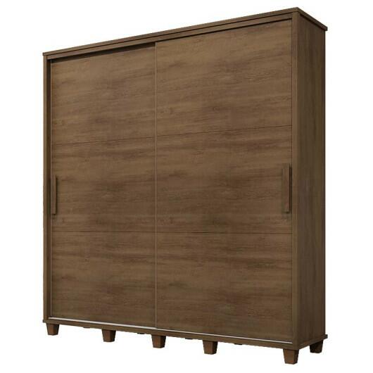 Guarda Roupa Casal 228cm Portas de Correr Monte Carlo RV Móveis Freijo
