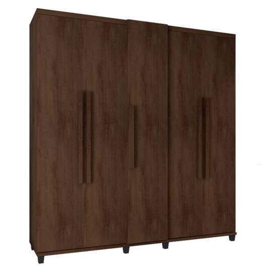Guarda Roupa Casal 228cm 5 Portas Munique RV Móveis Noce