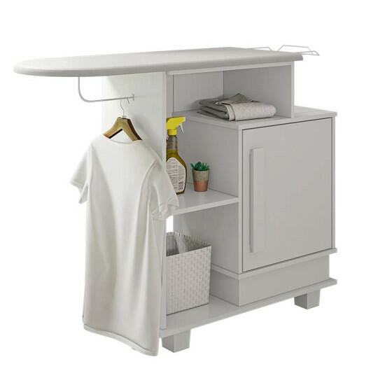 Tábua de Passar Roupa Organizadora Havaí RV Móveis Branco