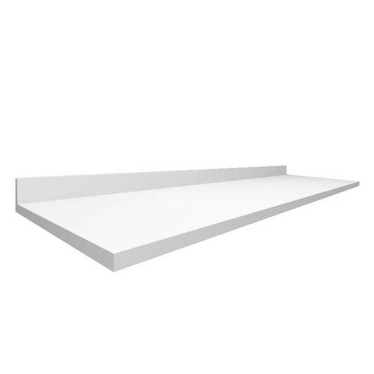 Módulo Tampo Para Balcão 160cm x 56cm x 25mm 100% MDF Cozinha Modulada Robel Branco Matte