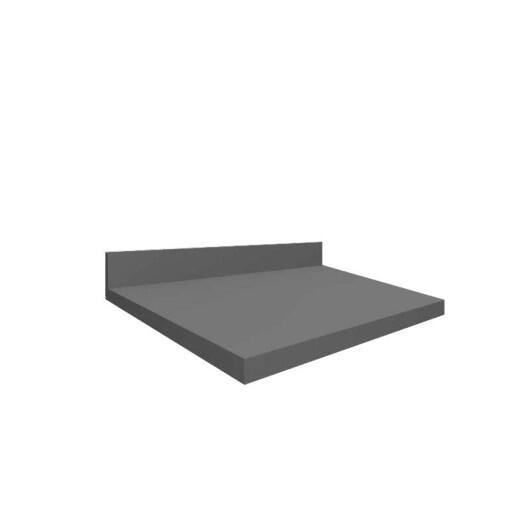 Módulo Tampo Para Balcão 40cm x 56cm x 25mm 100% MDF Cozinha Modulada Robel Cinza Matte