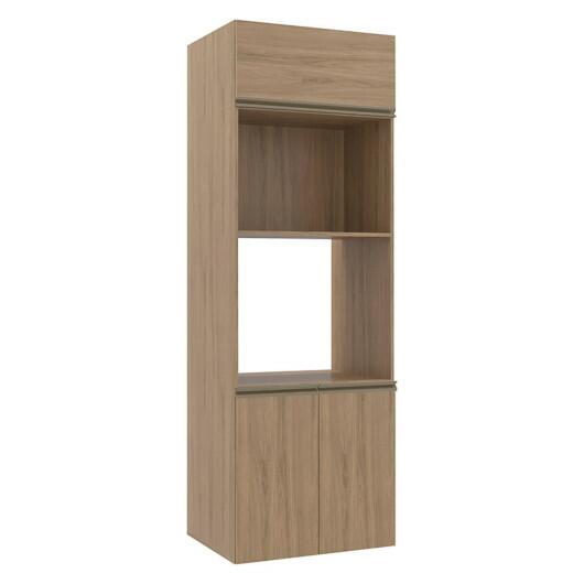 Módulo Torre Micro-Ondas Forno 70cm x 208cm 100% MDF Cozinha Modulada Gold Robel Hanover/Hanover