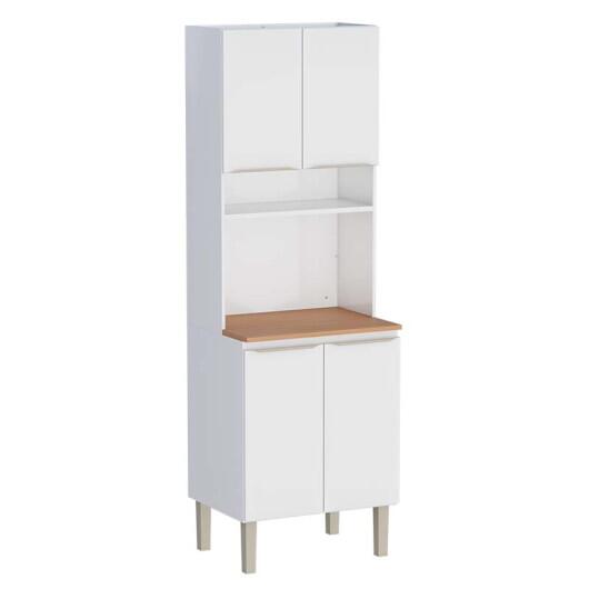 Torre Quente de Aço Para Micro-Ondas com Tampo 67cm Flora Cozimax Branco