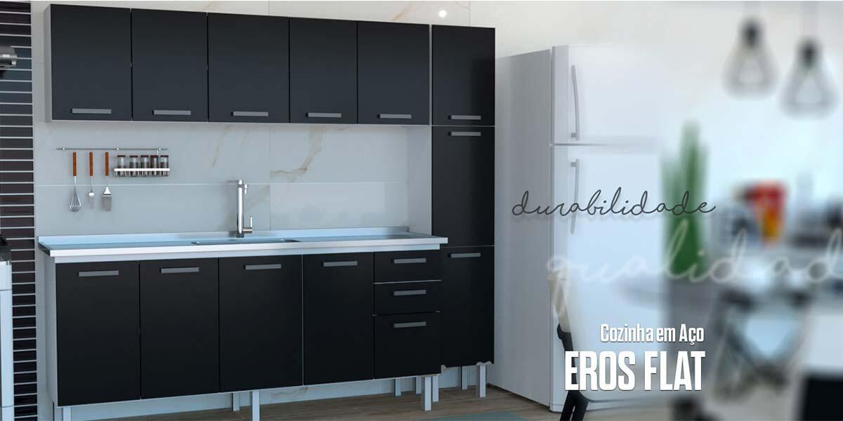 Paneleiro para Cozinha Eros Flat Cozimax Preto Paneleiro para Cozinha Eros Flat Cozimax Preto