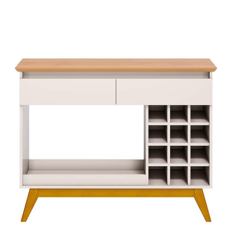 Aparador Para Sala de Jantar 113cm Adega Classic AD Imcal Off White/Nature