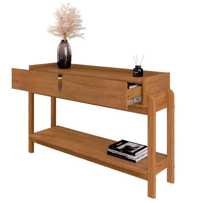 Aparador 130cm 2 Gavetas Sala Lizz Casa D Cedro