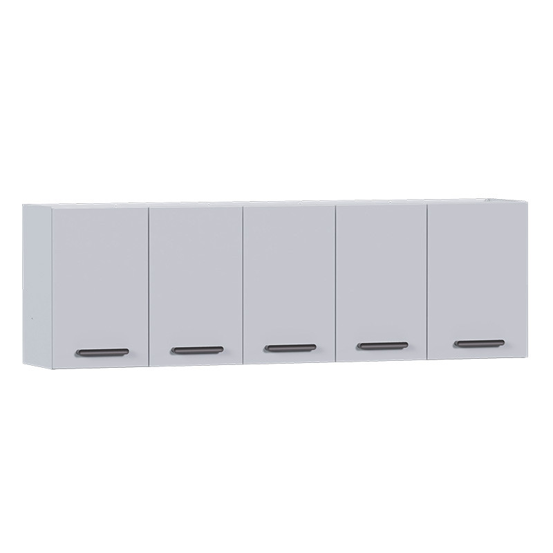 Armário Aéreo de Aço 5 Portas 174x55x34cm Cozinha Novo Vênus 180 Cozimax Branco