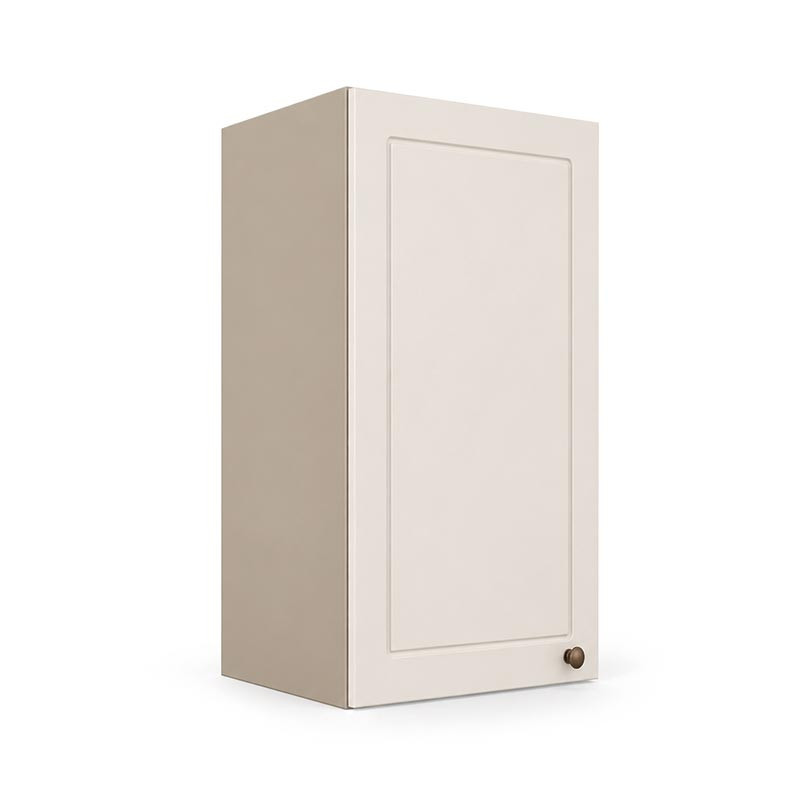 Módulo Armário Aéreo 30x68x34cm 1 Porta 100% MDF Cozinha Provence Robel Fendi/Off White Matte