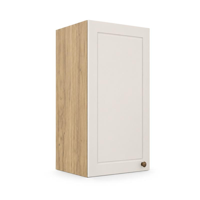 Módulo Armário Aéreo 30x68x34cm 1 Porta 100% MDF Cozinha Provence Robel Hanover/Off White Matte