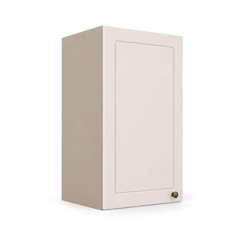 Módulo Armário Aéreo 35x68x34cm 1 Porta 100% MDF Cozinha Provence Robel Fendi/Off White Matte