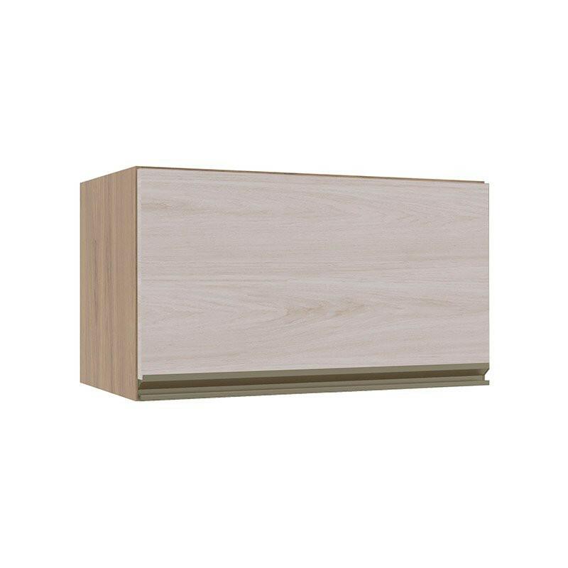 Módulo Armário Aéreo 60cm Porta Basculante 100% MDF Cozinha Modulada Gold Robel Hanover/Aspen