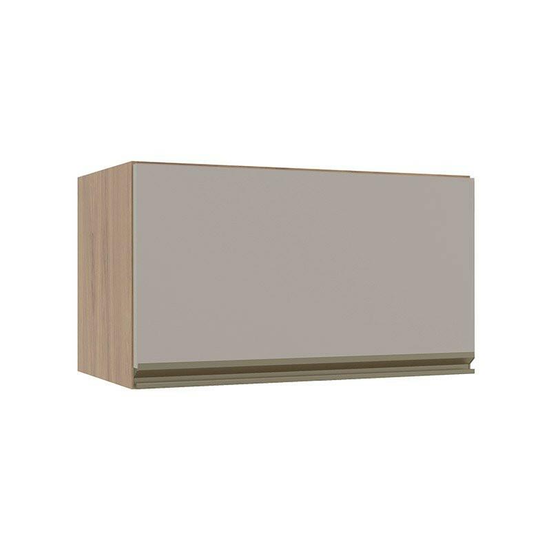 Módulo Armário Aéreo 60cm Porta Basculante 100% MDF Cozinha Modulada Gold Robel Hanover/Fendi
