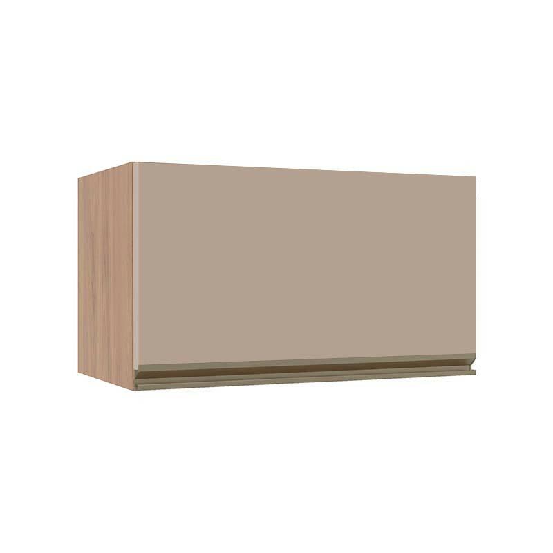 Módulo Armário Aéreo 60cm Porta Basculante 100% MDF Cozinha Modulada Gold J Robel Hanover/Fendi Matte