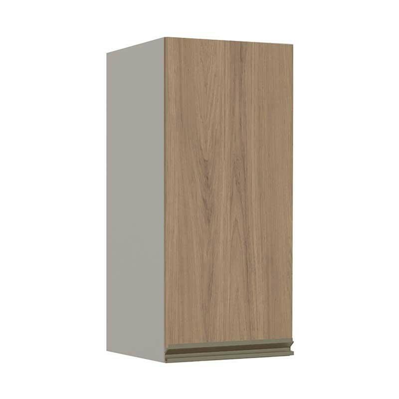 Módulo Armário Aéreo 68x30 1 Porta 100% MDF Cozinha Modulada Gold Robel Fendi/Hanover