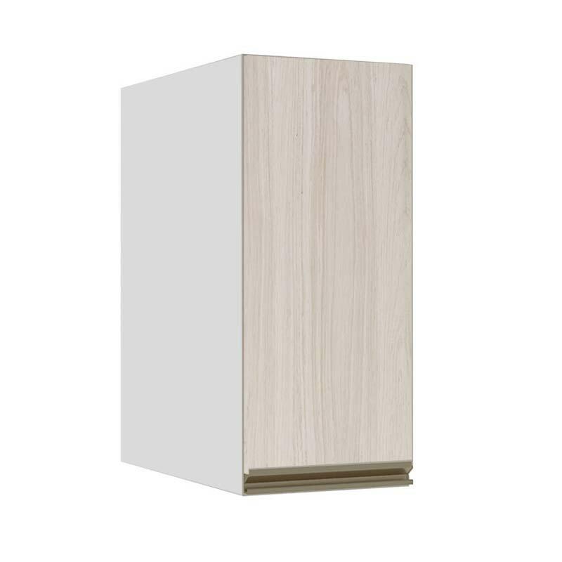 Módulo Armário Aéreo 68x30x56cm 1 Porta 100% MDF Cozinha Modulada Gold J Robel Branco/Aspen