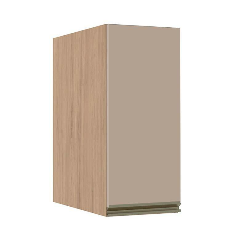 Módulo Armário Aéreo 68x30x56cm 1 Porta 100% MDF Cozinha Modulada Gold J Robel Hanover/Fendi Matte