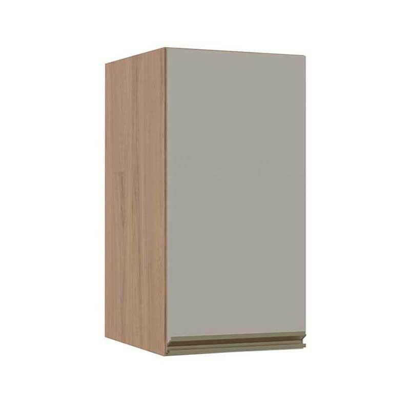 Módulo Armário Aéreo 68x35 1 Porta 100% MDF Cozinha Modulada Gold Robel Hanover/Fendi