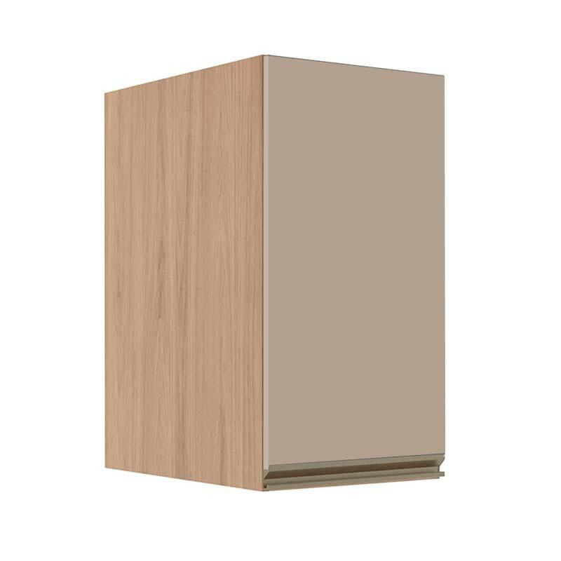 Módulo Armário Aéreo 68x35x56cm 1 Porta 100% MDF Cozinha Modulada Gold J Robel Hanover/Fendi Matte