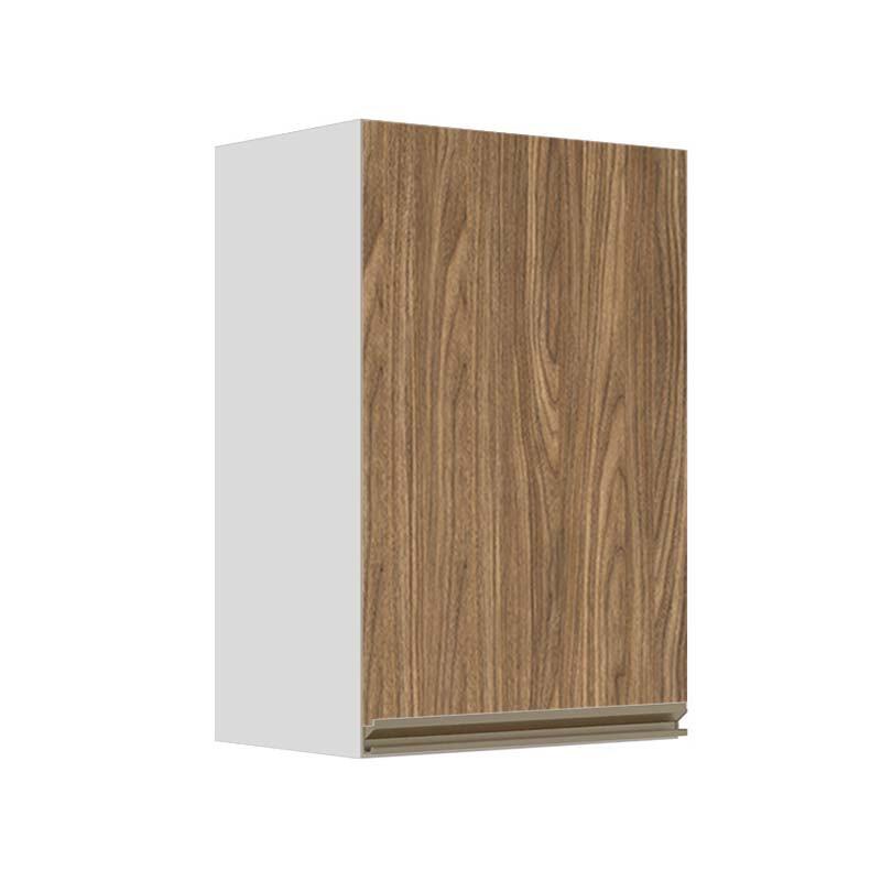 Módulo Armário Aéreo 68x40x34cm 1 Porta 100% MDF Cozinha Modulada Gold J Robel Branco/Amendoeira BP Módulo Armário Aéreo 68x40x34cm 1 Porta 100% MDF Cozinha Modulada Gold J Robel Branco/Amendoeira BP