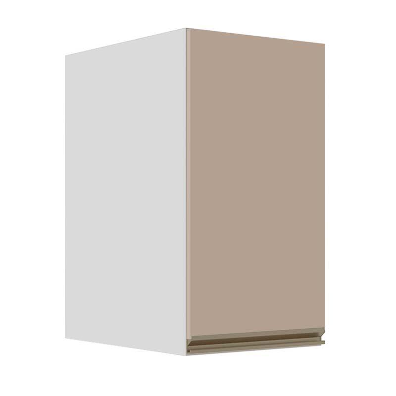 Módulo Armário Aéreo 68x40x56cm 1 Porta 100% MDF Cozinha Modulada Gold J Robel Branco/Fendi Matte