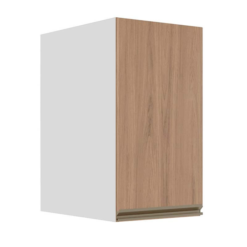 Módulo Armário Aéreo 68x40x56cm 1 Porta 100% MDF Cozinha Modulada Gold J Robel Branco/Hanover