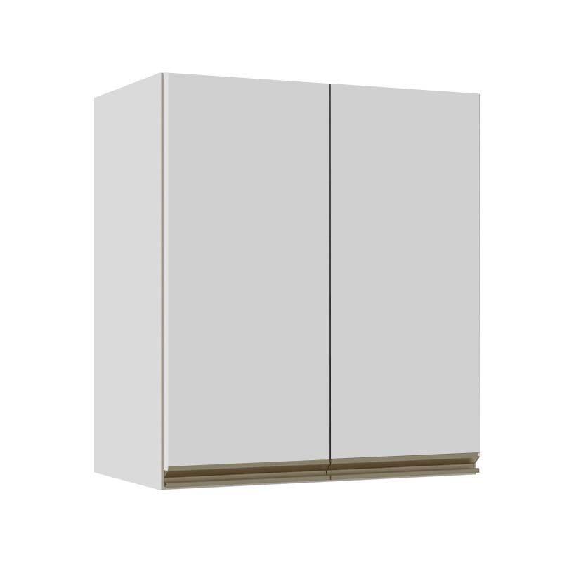 Módulo Armário Aéreo 68x60x34cm 2 Portas 100% MDF Cozinha Modulada Gold J Robel Branco/Branco Matte Módulo Armário Aéreo 68x60x34cm 2 Portas 100% MDF Cozinha Modulada Gold J Robel Branco/Branco Matte