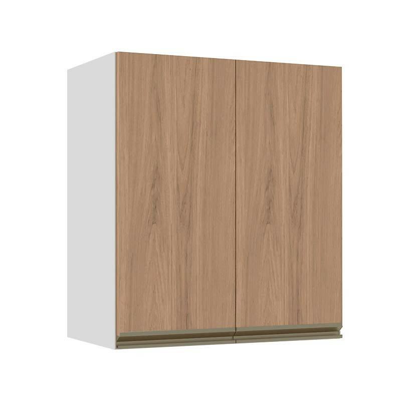 Módulo Armário Aéreo 68x60x34cm 2 Portas 100% MDF Cozinha Modulada Gold J Robel Branco/Hanover Módulo Armário Aéreo 68x60x34cm 2 Portas 100% MDF Cozinha Modulada Gold J Robel Branco/Hanover