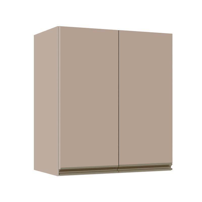Módulo Armário Aéreo 68x60x34cm 2 Portas 100% MDF Cozinha Modulada Gold J Robel Fendi/Fendi Matte Módulo Armário Aéreo 68x60x34cm 2 Portas 100% MDF Cozinha Modulada Gold J Robel Fendi/Fendi Matte