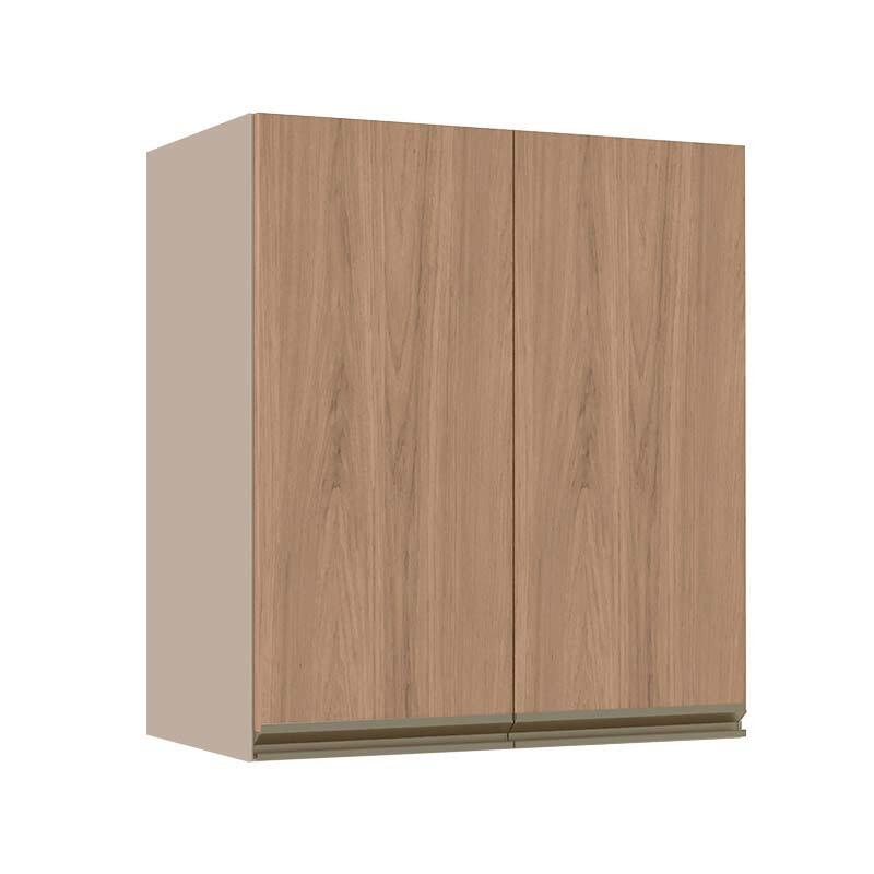 Módulo Armário Aéreo 68x60x34cm 2 Portas 100% MDF Cozinha Modulada Gold J Robel Fendi/Hanover Módulo Armário Aéreo 68x60x34cm 2 Portas 100% MDF Cozinha Modulada Gold J Robel Fendi/Hanover