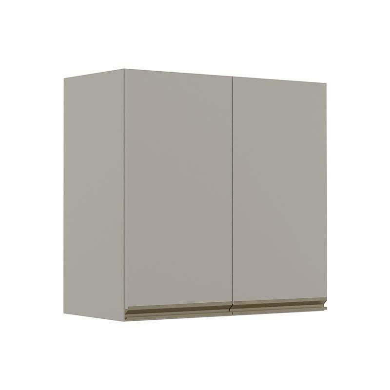Módulo Armário Aéreo 68x70 2 Portas 100% MDF  Cozinha Modulada Gold Robel Fendi/Fendi