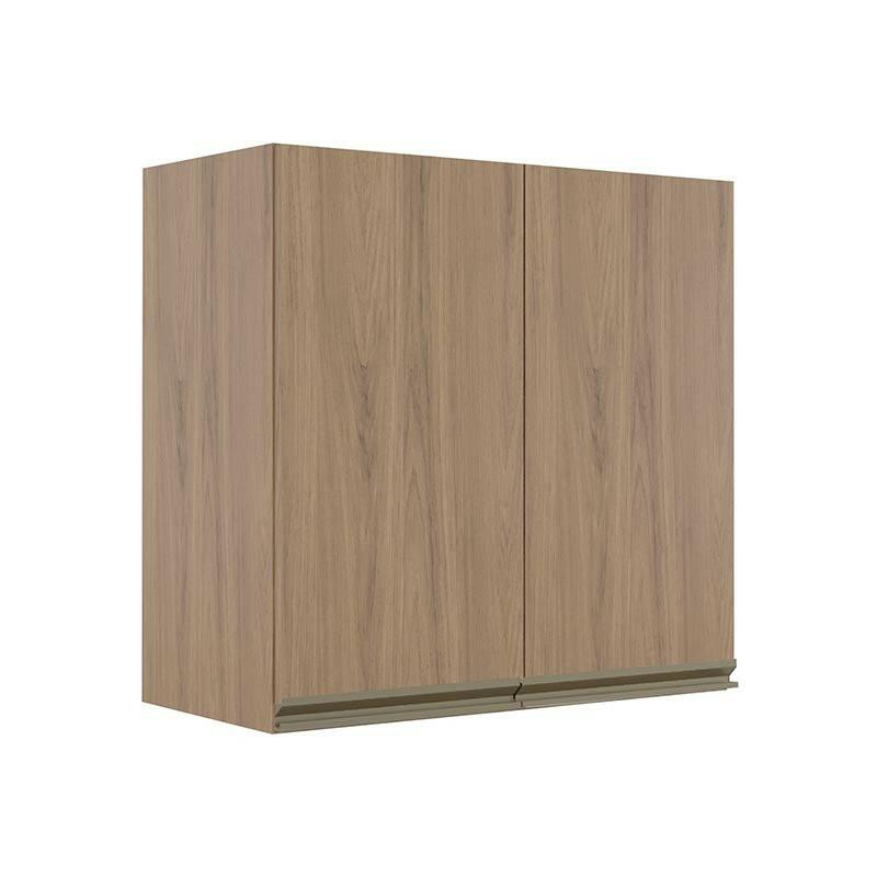Módulo Armário Aéreo 68x70 2 Portas 100% MDF Cozinha Modulada Gold Robel Hanover/Hanover