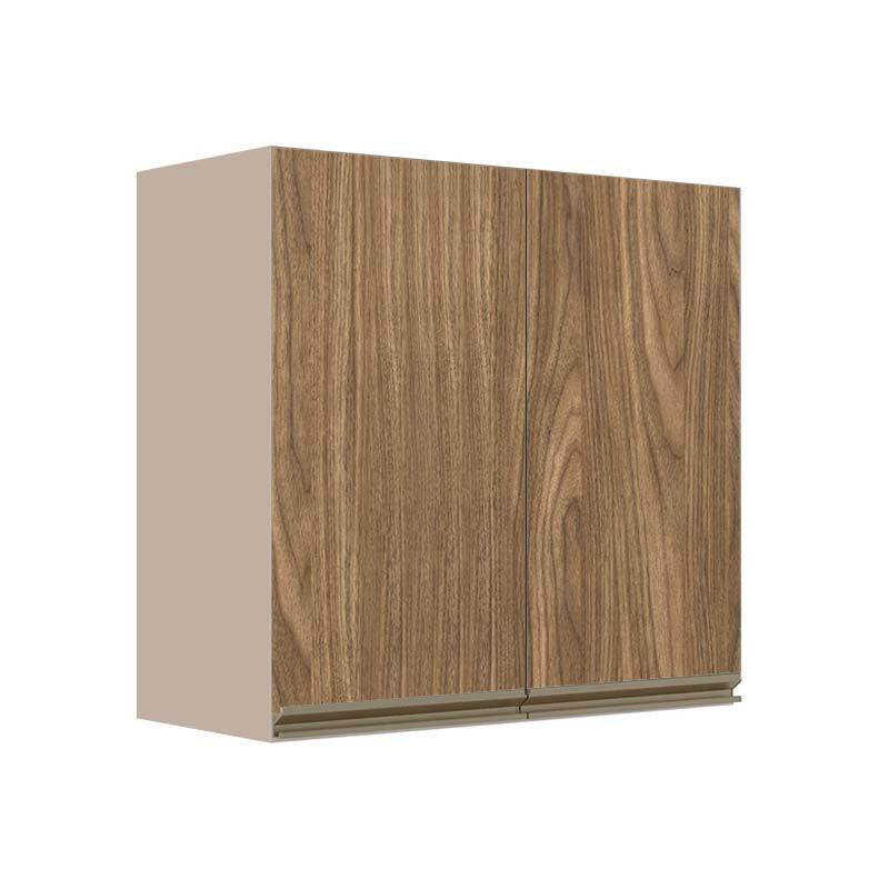 Módulo Armário Aéreo 68x70x34cm 2 Portas 100% MDF Cozinha Modulada Gold J Robel Fendi/Amendoeira BP Módulo Armário Aéreo 68x70x34cm 2 Portas 100% MDF Cozinha Modulada Gold J Robel Fendi/Amendoeira BP