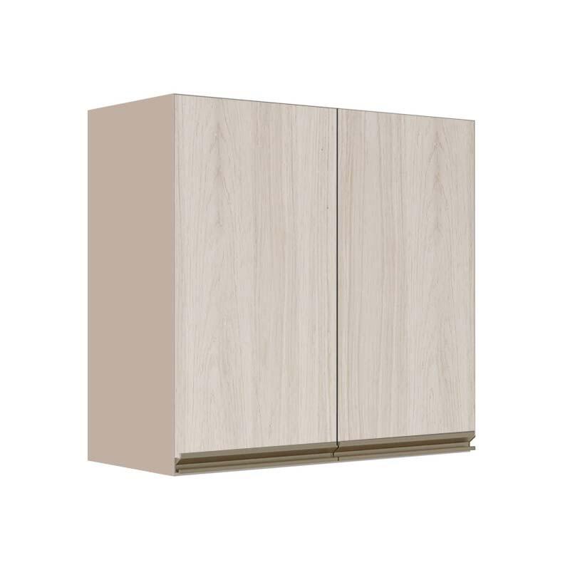 Módulo Armário Aéreo 68x70x34cm 2 Portas 100% MDF Cozinha Modulada Gold J Robel Fendi/Aspen Módulo Armário Aéreo 68x70x34cm 2 Portas 100% MDF Cozinha Modulada Gold J Robel Fendi/Aspen