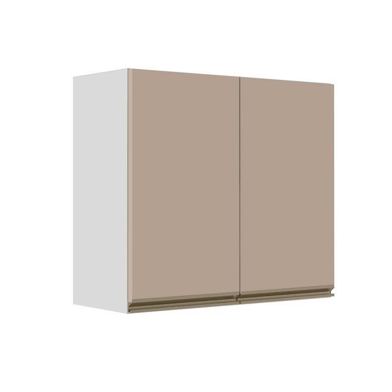 Módulo Armário Aéreo 68x80x34cm 2 Portas 100% MDF Cozinha Modulada Gold J Robel Branco/Fendi Matte Módulo Armário Aéreo 68x80x34cm 2 Portas 100% MDF Cozinha Modulada Gold J Robel Branco/Fendi Matte
