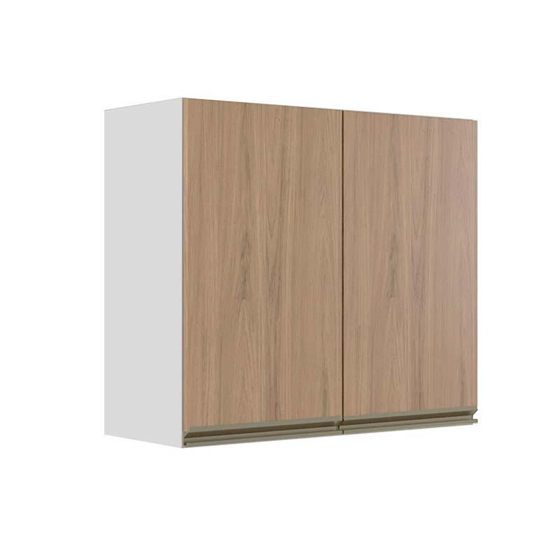 Módulo Armário Aéreo 68x80x34cm 2 Portas 100% MDF Cozinha Modulada Gold J Robel Branco/Hanover Módulo Armário Aéreo 68x80x34cm 2 Portas 100% MDF Cozinha Modulada Gold J Robel Branco/Hanover