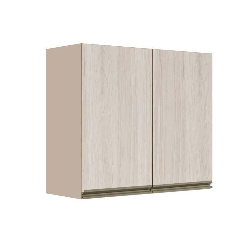 Módulo Armário Aéreo 68x80x34cm 2 Portas 100% MDF Cozinha Modulada Gold J Robel Fendi/Aspen Módulo Armário Aéreo 68x80x34cm 2 Portas 100% MDF Cozinha Modulada Gold J Robel Fendi/Aspen