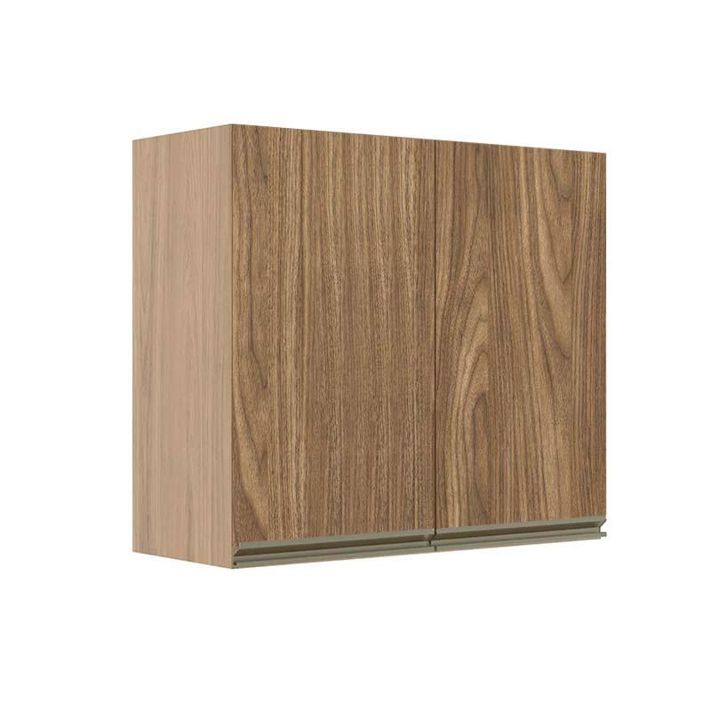 Módulo Armário Aéreo 68x80x34cm 2 Portas 100% MDF Cozinha Modulada Gold J Robel Hanover/Amendoeira BP Módulo Armário Aéreo 68x80x34cm 2 Portas 100% MDF Cozinha Modulada Gold J Robel Hanover/Amendoeira BP