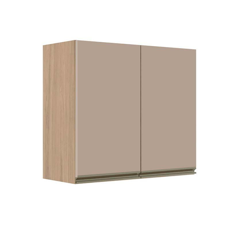 Módulo Armário Aéreo 68x80x34cm 2 Portas 100% MDF Cozinha Modulada Gold J Robel Hanover/Fendi Matte Módulo Armário Aéreo 68x80x34cm 2 Portas 100% MDF Cozinha Modulada Gold J Robel Hanover/Fendi Matte