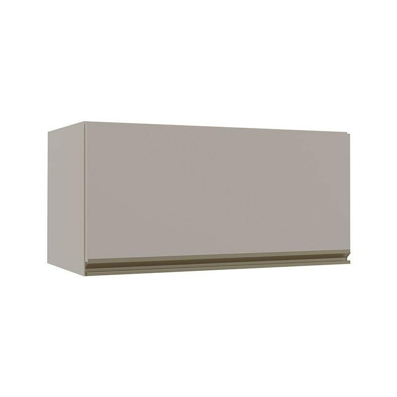 Módulo Armário Aéreo 70cm Porta Basculante 100% MDF Cozinha Modulada Gold Robel Fendi/Fendi