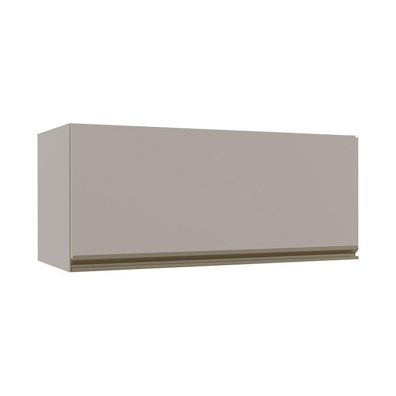 Módulo Armário Aéreo 80cm Porta Basculante 100% MDF Cozinha Modulada Gold Robel Fendi/Fendi