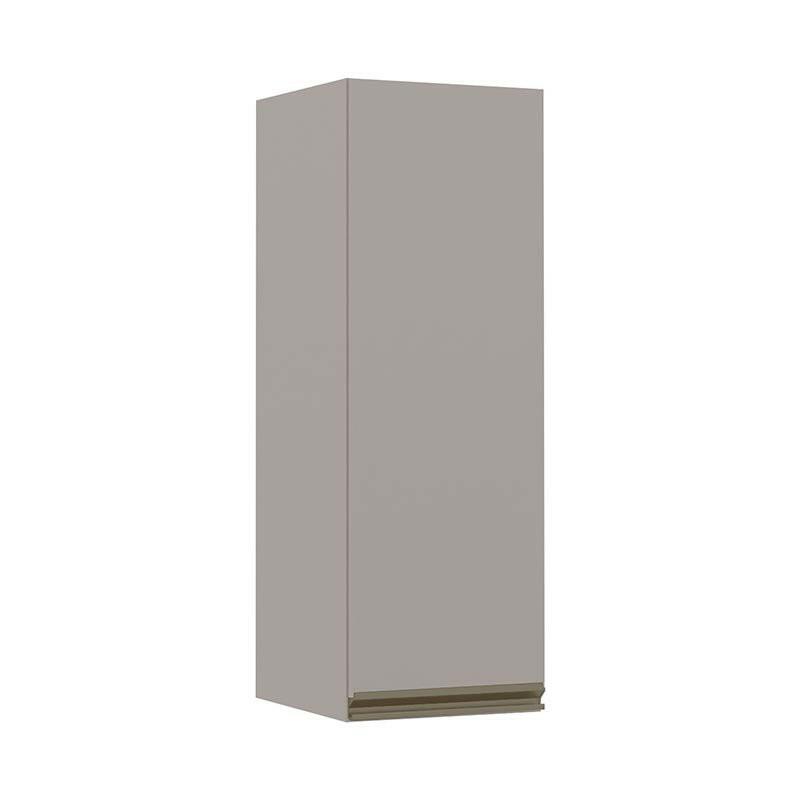 Módulo Armário Aéreo 88x30 1 Porta 100% MDF  Cozinha Modulada Gold Robel Fendi/Fendi