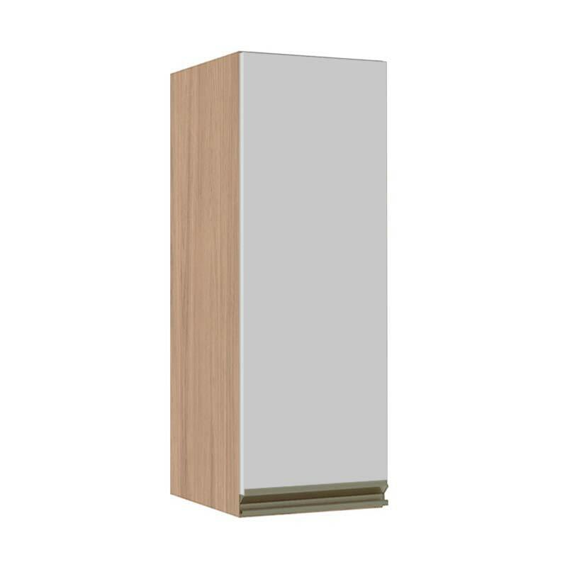 Módulo Armário Aéreo 88x30x34cm 1 Porta 100% MDF Cozinha Modulada Gold J Robel Hanover/Branco Matte Módulo Armário Aéreo 88x30x34cm 1 Porta 100% MDF Cozinha Modulada Gold J Robel Hanover/Branco Matte