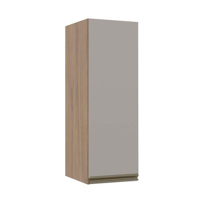 Módulo Armário Aéreo 88x30 1 Porta 100% MDF Cozinha Modulada Gold Robel Hanover/Fendi